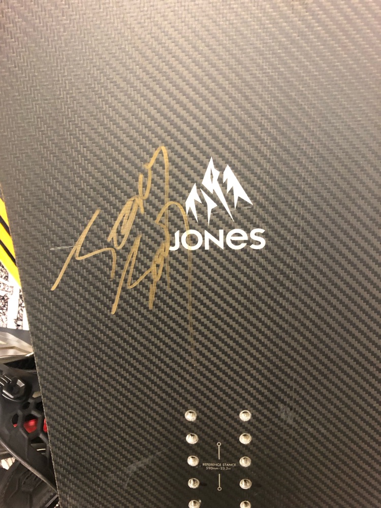 Jeremy Jones サイン Jones Carbon Flagship 164 - Autographed by Jeremy Jones