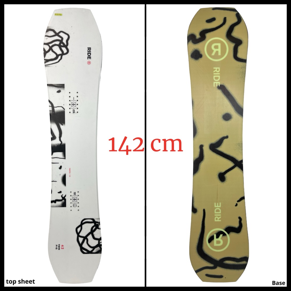 2275 Ride Twinpig Men's Snowboard 142 cm 2024 - Snowboards | SENDY