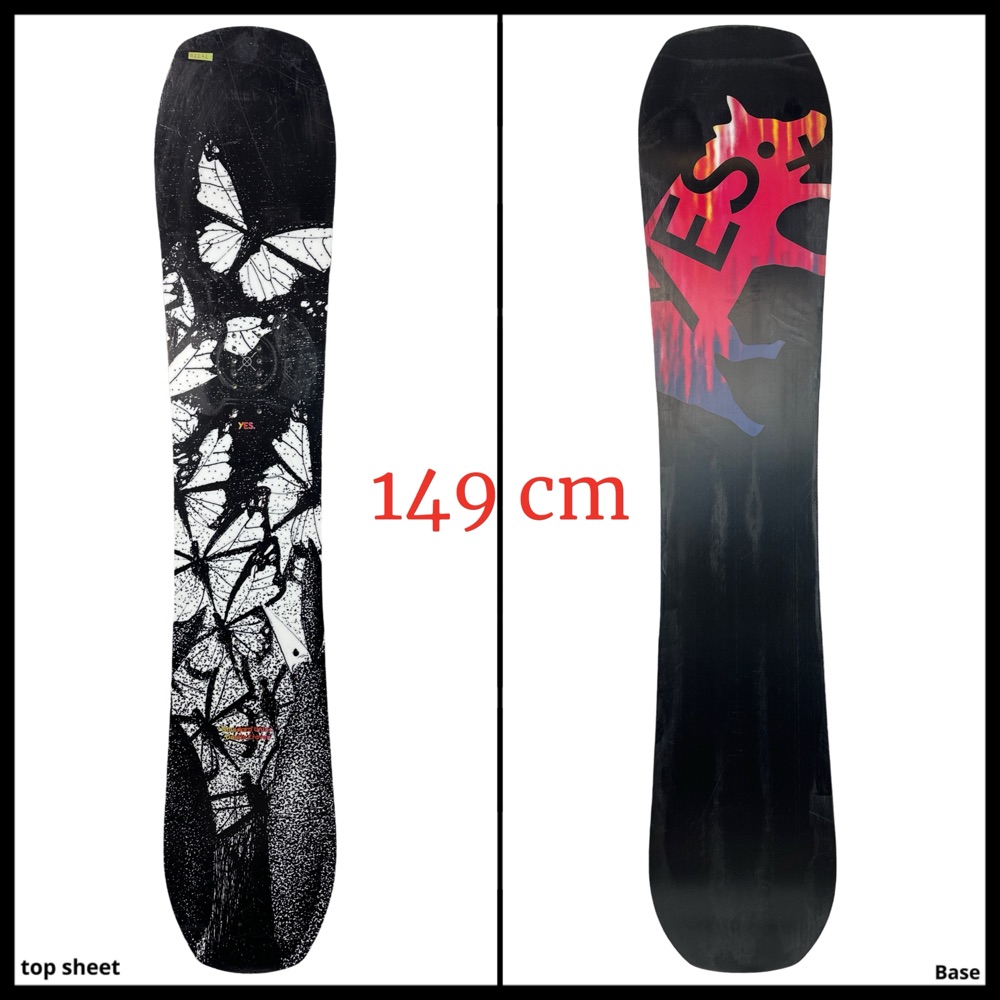 2272 Yes Standard Uninc Snowboard 2024 Black/White 149 cm