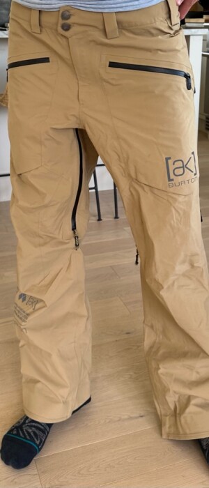 Burton Mens AK Gore-Tex pro 3L pant - beige - large - Ski