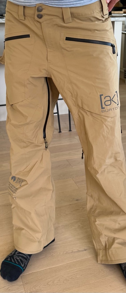 Burton Mens AK Gore-Tex pro 3L pant - beige - large - Ski