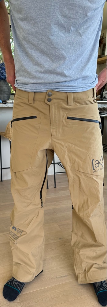 Burton Mens AK Gore-Tex pro 3L pant - beige - large - Ski