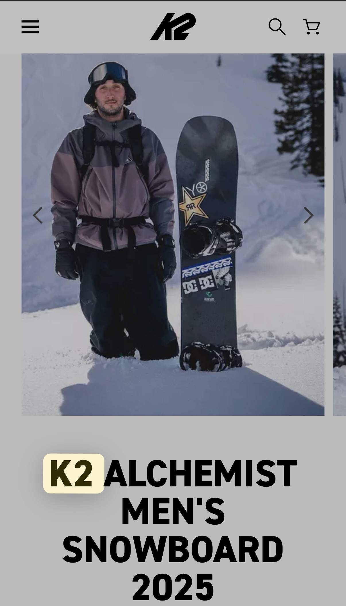 スノーボード K2 ALCHEMIST 157 K2 Alchemist Men's All-Mountain Snowboard, 157cm MY26 | eBay
