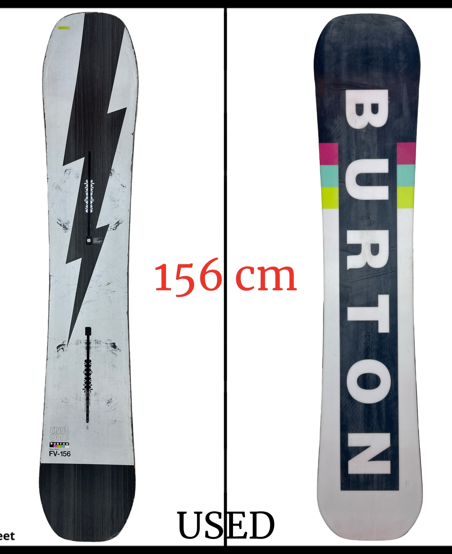 2514 Burton Custom Flying V Mens Snowboard 156 cm 2021