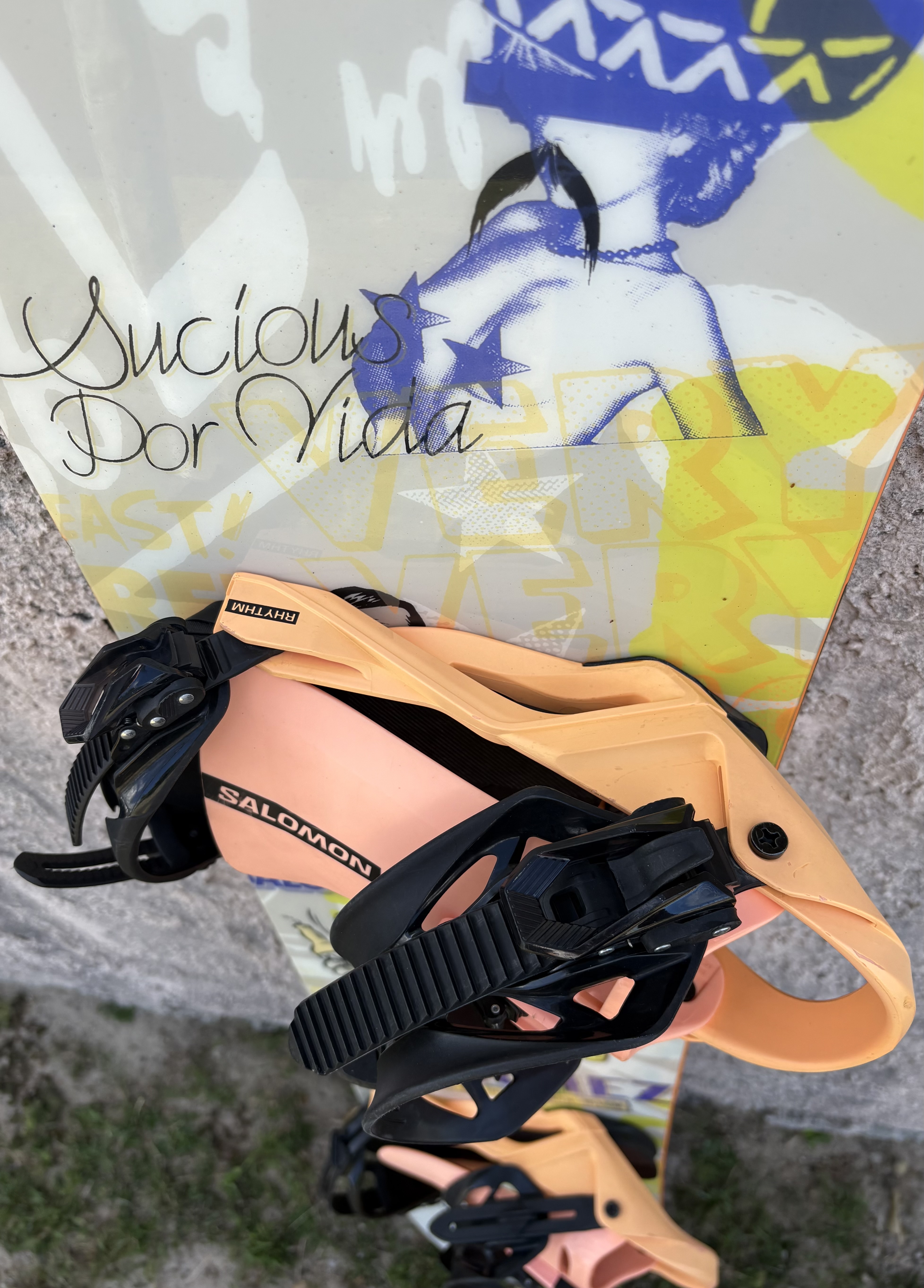 151cm Salomon Sanchez Snowboard With Salomon Rhythm Bindings