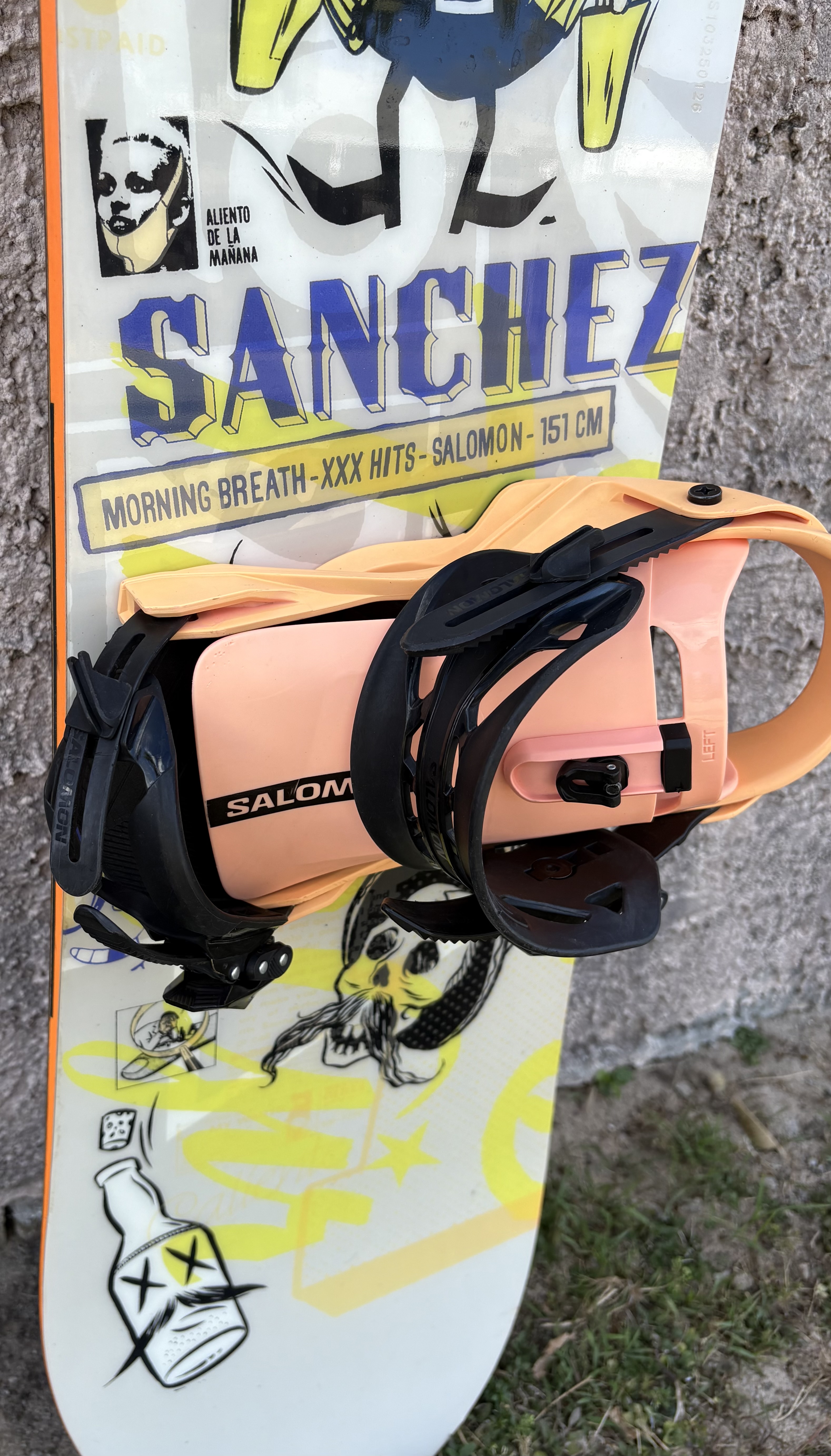 151cm Salomon Sanchez Snowboard With Salomon Rhythm Bindings