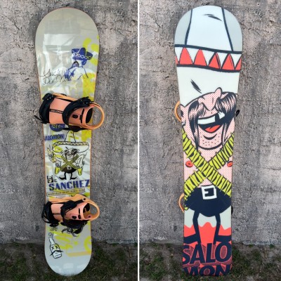 151cm Salomon Sanchez Snowboard With Salomon Rhythm Bindings