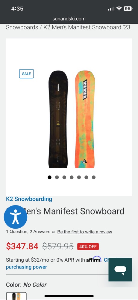 2023 K2 Manifest 162 - Snowboards | SENDY